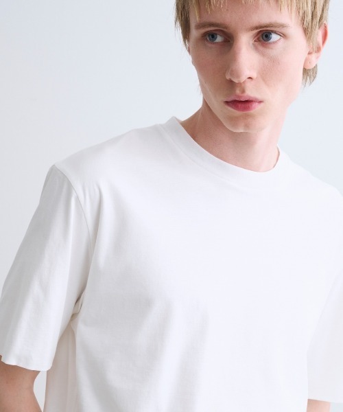 three dots(スリードッツ)の「ミルキージャージー Tシャツ(Tシャツ/カットソー・メンズ・ライトグレー・LARGE)」の9枚目の写真