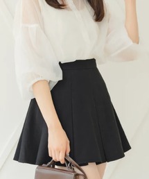 amr.（アムレ）の「シンプルプリーツミニスカート（スカート）」