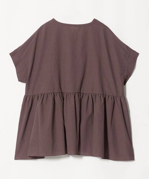 A DAY IN THE LIFE UNITED ARROWS(アデイインザライフユナイテッドアローズ)の「シアーストライプ ペプラムブラウス <A DAY IN THE LIFE>(シャツ/ブラウス・レディース・モカ/イエロー/ネイビー・FREE)」の10枚目の写真