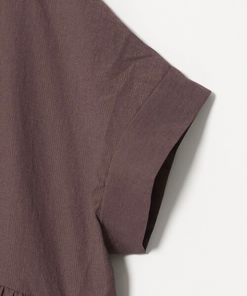 A DAY IN THE LIFE UNITED ARROWS(アデイインザライフユナイテッドアローズ)の「シアーストライプ ペプラムブラウス <A DAY IN THE LIFE>(シャツ/ブラウス・レディース・モカ/イエロー/ネイビー・FREE)」の12枚目の写真