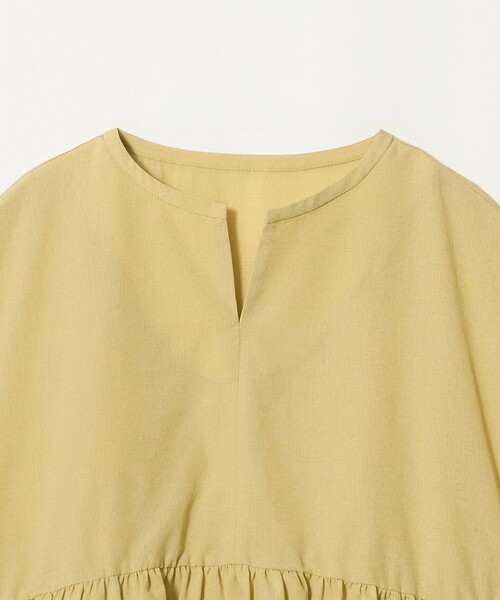 A DAY IN THE LIFE UNITED ARROWS(アデイインザライフユナイテッドアローズ)の「シアーストライプ ペプラムブラウス <A DAY IN THE LIFE>(シャツ/ブラウス・レディース・モカ/イエロー/ネイビー・FREE)」の15枚目の写真