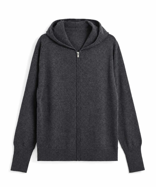 TAION(タイオン)の「【TAION(タイオン)】〈ウィメンズ〉シティ フルジップ カシミヤパーカー(パーカー・レディース・ブラック・L/M)」の22枚目の写真