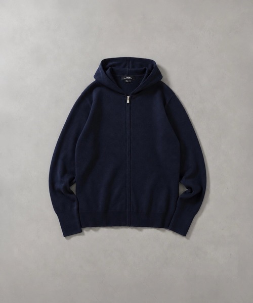 TAION(タイオン)の「【TAION(タイオン)】〈ウィメンズ〉シティ フルジップ カシミヤパーカー(パーカー・レディース・ブラック・L/M)」の16枚目の写真