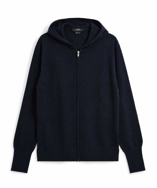 TAION(タイオン)の「【TAION(タイオン)】〈ウィメンズ〉シティ フルジップ カシミヤパーカー(パーカー・レディース・ブラック・L/M)」の2枚目の写真