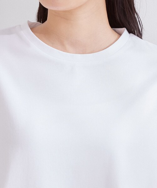 OPAQUE.CLIP(オペークドットクリップ)の「裾レースカットソー【洗濯機OK】(Tシャツ/カットソー・レディース・ブラック/ホワイト・42/40/38)」の14枚目の写真