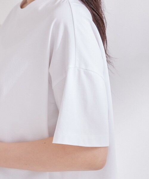 OPAQUE.CLIP(オペークドットクリップ)の「裾レースカットソー【洗濯機OK】(Tシャツ/カットソー・レディース・ブラック/ホワイト・42/40/38)」の15枚目の写真