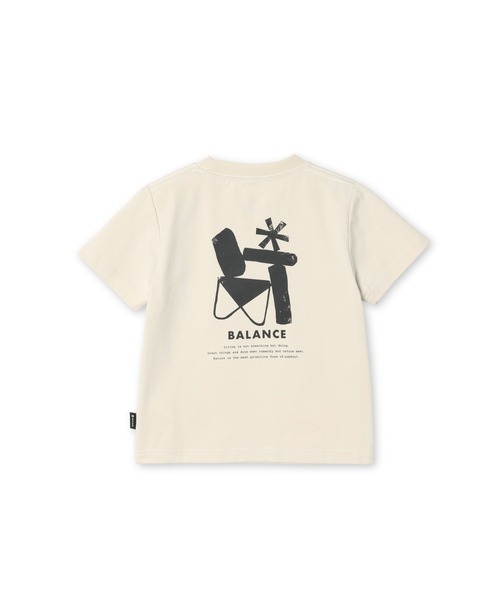 Snow Peak(スノーピーク)の「Snow Peak / Elemental Balance T-Shirt Kids プリントTシャツ キッズ(Tシャツ/カットソー・キッズ・アイボリー/ブラウン/ダークグリーン・140cm/110cm/125cm)」の2枚目の写真