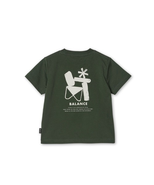 Snow Peak(スノーピーク)の「Snow Peak / Elemental Balance T-Shirt Kids プリントTシャツ キッズ(Tシャツ/カットソー・キッズ・アイボリー/ブラウン/ダークグリーン・140cm/110cm/125cm)」の3枚目の写真
