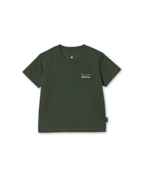 Snow Peak(スノーピーク)の「Snow Peak / Elemental Balance T-Shirt Kids プリントTシャツ キッズ(Tシャツ/カットソー・キッズ・アイボリー/ブラウン/ダークグリーン・140cm/110cm/125cm)」の6枚目の写真