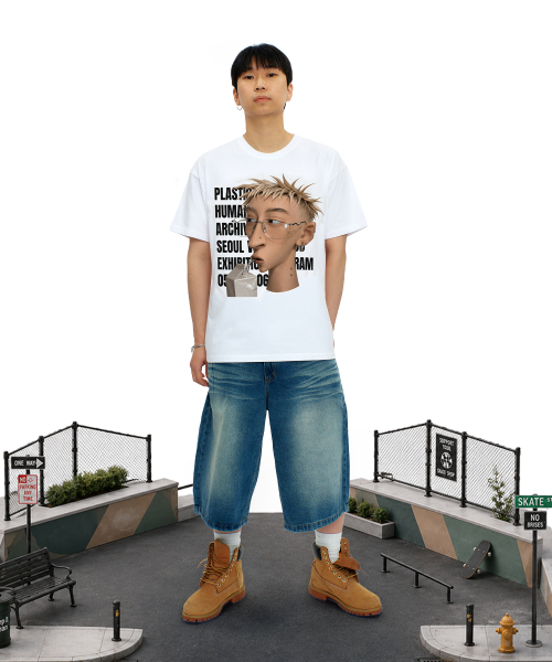 LAUGHER(ラファー)の「プラスチックヒューマンTシャツ - ホワイト(Tシャツ/カットソー・レディース・ホワイト・MEDIUM/LARGE/X-LARGE)」の12枚目の写真
