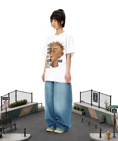 LAUGHER(ラファー)の「プラスチックヒューマンTシャツ - ホワイト(Tシャツ/カットソー・レディース・ホワイト・MEDIUM/LARGE/X-LARGE)」の8枚目の写真