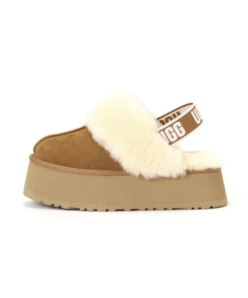 UGG(アグ)の「UGG(アグ)Funkette/1113474(ブーツ・レディース・ベージュ/ブラック・6/8/7)」の4枚目の写真