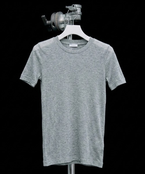 JOSE MOON(ジョゼムーン)の「SHEER RIB TEE /シアーリブT(Tシャツ/カットソー・レディース・ホワイト/グレー/ブラック/サックスブルー/ピンク・FREE)」の4枚目の写真