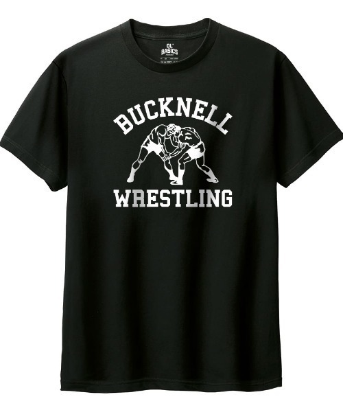 Ol' Basics(オールベーシックス)の「Ol' Basics(オール・ベーシックス) 半袖Tシャツ BUCKNELL ロゴ イラスト プリント 5.6オンス トップス カットソー レディース(Tシャツ/カットソー・レディース・ブラック/オートミール/オレンジ/ホワイト・M/L)」の2枚目の写真