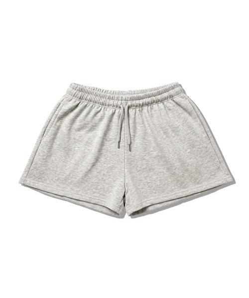 UNDEROFF（アンダーオフ）の「Aラインマイクロスウェットショーツメランジ（その他パンツ・レディース・ヘザーグレー・SMALL/MEDIUM）」の2枚目の写真