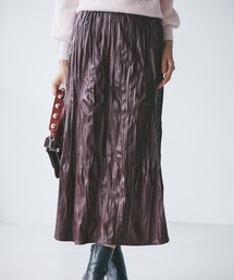 レザー風スカート