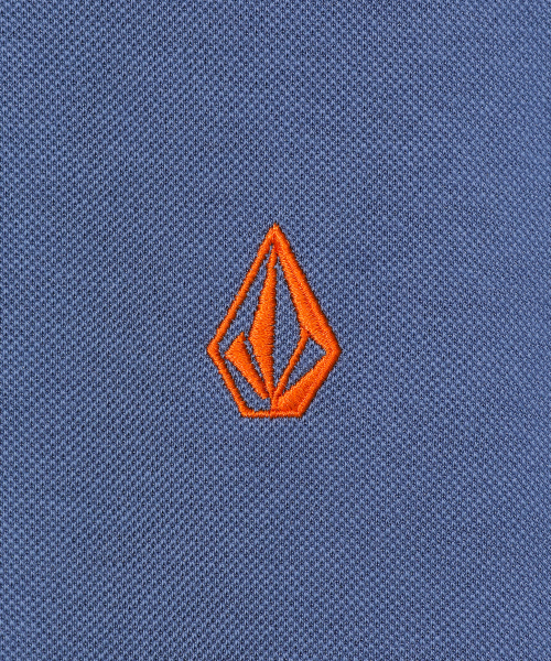VOLCOM(ボルコム)の「ワークウェアピケコンフォートフィットポロシャツ(ヴィンテージブルー)(ポロシャツ・レディース・その他・LARGE/X-LARGE/SMALL/MEDIUM)」の4枚目の写真
