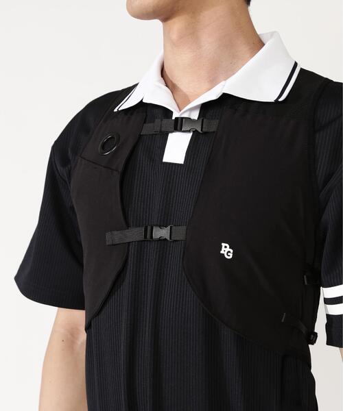 PEARLY GATES(パーリーゲイツ)の「ポリエステルメッシュペルチェベスト(UNISEX)(ベスト・メンズ・ブラック・S/L)」の8枚目の写真