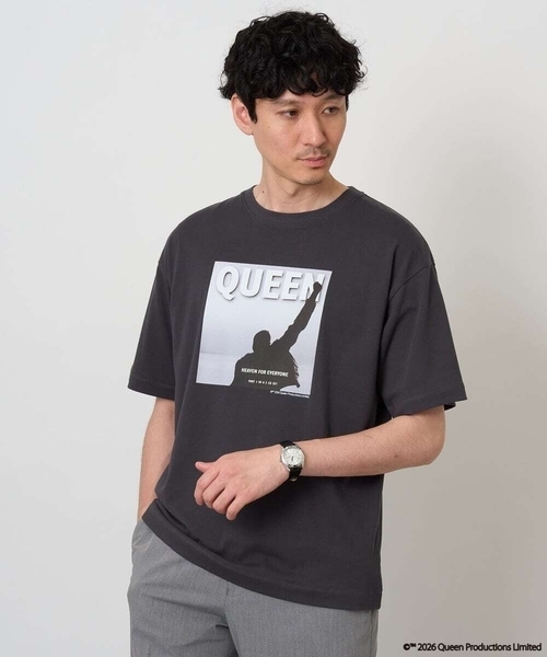 a.v.v(アーヴェヴェ)の「【接触冷感】QUEEN プリントカットソー(Tシャツ/カットソー・メンズ・チャコールグレー/ダークインディゴブルー/レッド・48/46)」の20枚目の写真