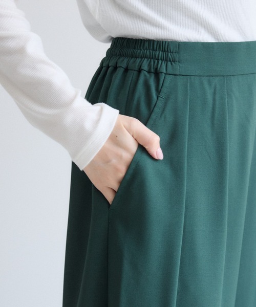 Paradise Picnic(パラダイスピクニック)の「自分丈が見つかる軽やかワイドパンツ(その他パンツ・レディース・グレイッシュベージュ/ブラック/グリーン・LARGE/MEDIUM/SMALL)」の18枚目の写真