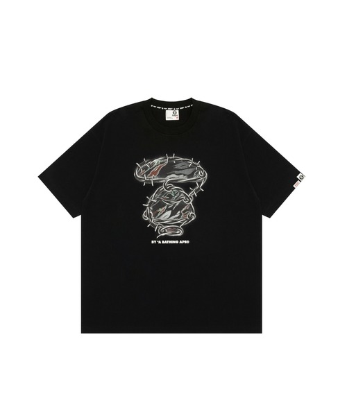 AAPE BY A BATHING APE(エーエイプバイアベイシングエイプ)の「AAPE MAIN TEE(Tシャツ/カットソー・メンズ・ライトブラウン/ブラック・LARGE/SMALL)」の2枚目の写真