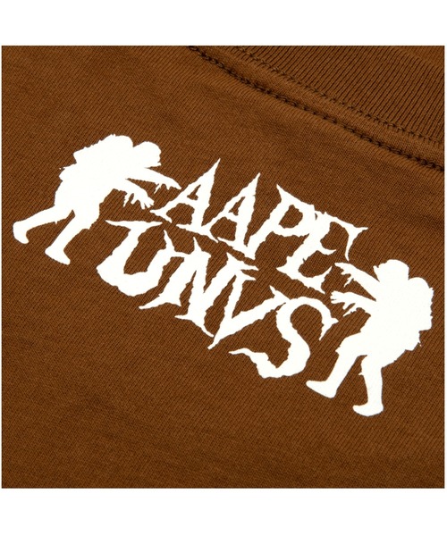AAPE BY A BATHING APE(エーエイプバイアベイシングエイプ)の「AAPE MAIN TEE(Tシャツ/カットソー・メンズ・ライトブラウン/ブラック・LARGE/SMALL)」の8枚目の写真