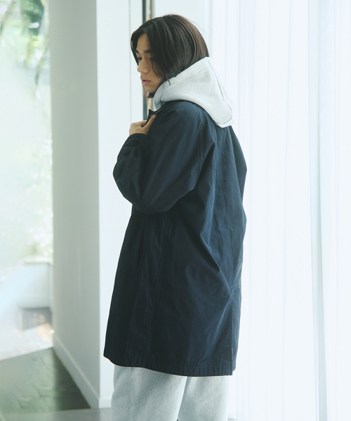 JOURNAL STANDARD（ジャーナルスタンダード）の「カモ柄 リバーシブル バルカラー コート（ステンカラーコート・メンズ・ベージュ・MEDIUM/LARGE）」の16枚目の写真