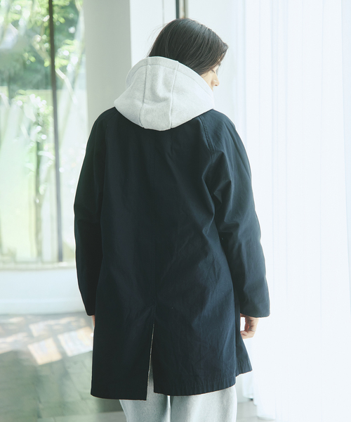 JOURNAL STANDARD（ジャーナルスタンダード）の「カモ柄 リバーシブル バルカラー コート（ステンカラーコート・メンズ・ベージュ・MEDIUM/LARGE）」の17枚目の写真