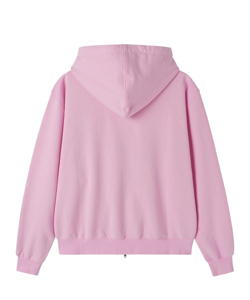 Openyard(オープンヤード)の「『Openyard/オープンヤード』COLLEGIATE CREST HOODIE ZIP UP/カレッジエイトクレストジップアップパーカー(パーカー・メンズ・ピンク/グレー・M/L)」の5枚目の写真