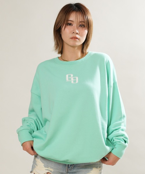 GYDA(ジェイダ)の「GYDA/ジェイダ ベッチュウ GG BACK BIJOU PO スウェット 072652737901(スウェット・レディース・ブラック/オフホワイト/ピンク/ミント・FREE)」の3枚目の写真