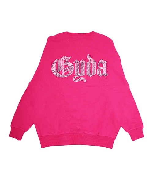 GYDA(ジェイダ)の「GYDA/ジェイダ ベッチュウ GG BACK BIJOU PO スウェット 072652737901(スウェット・レディース・ブラック/オフホワイト/ピンク/ミント・FREE)」の12枚目の写真