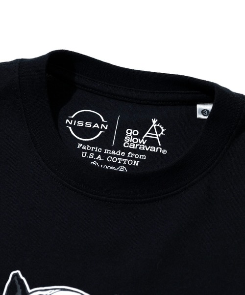 go slow caravan(ゴースローキャラバン)の「NISSAN × gsc USA/C RALLYメカニック猫Tシャツ(Tシャツ/カットソー・メンズ・ホワイト/ブラック・X-LARGE/LARGE/MEDIUM)」の3枚目の写真