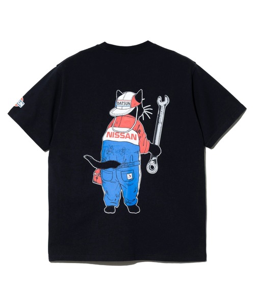 go slow caravan(ゴースローキャラバン)の「NISSAN × gsc USA/C RALLYメカニック猫Tシャツ(Tシャツ/カットソー・メンズ・ホワイト/ブラック・X-LARGE/LARGE/MEDIUM)」の10枚目の写真