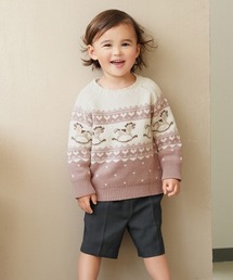 vaniller kids 木馬柄 ノルディック ニット le reve vaniller