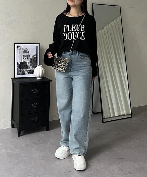 prose verse(プロズヴェール)の「キャンディスリーブロゴロンT(Tシャツ/カットソー・レディース・ブラック/オフホワイト・FREE)」の10枚目の写真