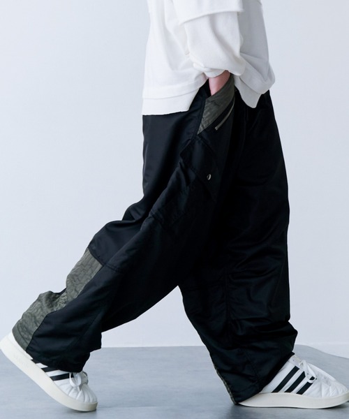 SeeSew(シーソー)の「【UNISEX】NYLON TOP GUN PANTS/ナイロントップガンパンツ(カーゴパンツ・メンズ・ブラック/オリーブ・M/L)」の10枚目の写真