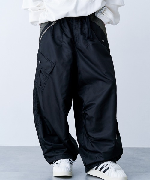SeeSew(シーソー)の「【UNISEX】NYLON TOP GUN PANTS/ナイロントップガンパンツ(カーゴパンツ・メンズ・ブラック/オリーブ・M/L)」の9枚目の写真