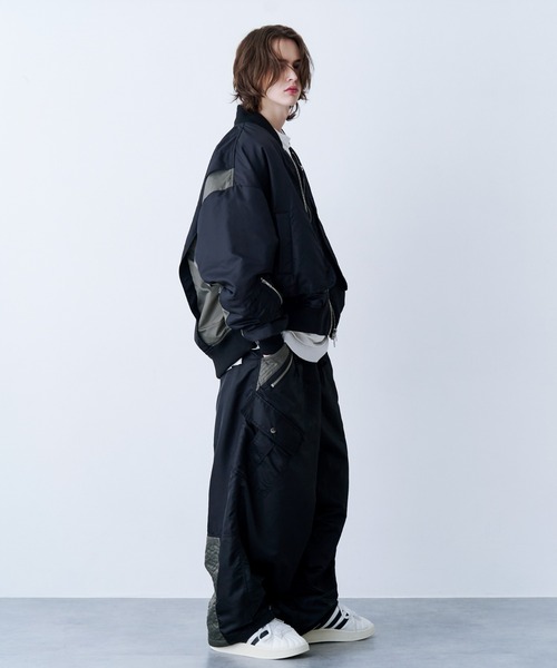 SeeSew(シーソー)の「【UNISEX】NYLON TOP GUN PANTS/ナイロントップガンパンツ(カーゴパンツ・メンズ・ブラック/オリーブ・M/L)」の6枚目の写真