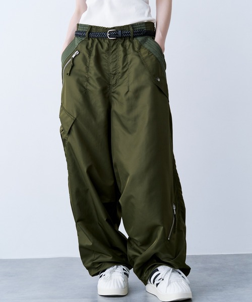 SeeSew(シーソー)の「【UNISEX】NYLON TOP GUN PANTS/ナイロントップガンパンツ(カーゴパンツ・メンズ・ブラック/オリーブ・M/L)」の22枚目の写真