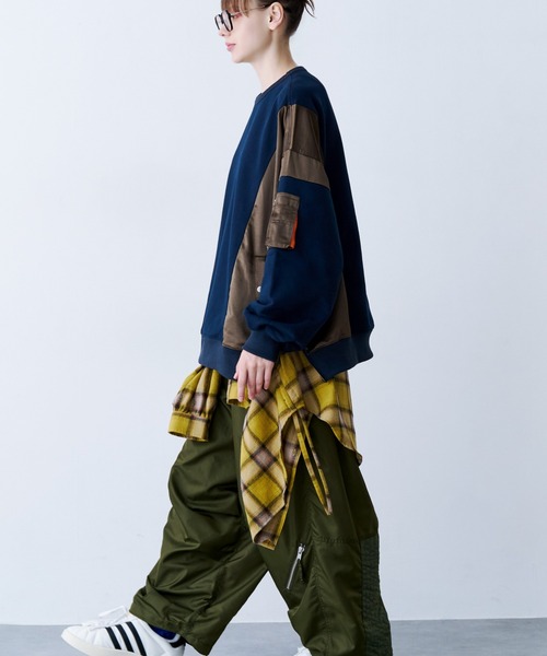 SeeSew(シーソー)の「【UNISEX】NYLON TOP GUN PANTS/ナイロントップガンパンツ(カーゴパンツ・メンズ・ブラック/オリーブ・M/L)」の21枚目の写真