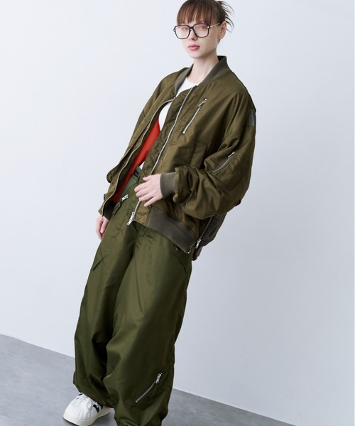 SeeSew(シーソー)の「【UNISEX】NYLON TOP GUN PANTS/ナイロントップガンパンツ(カーゴパンツ・メンズ・ブラック/オリーブ・M/L)」の19枚目の写真