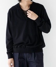 【CITY TOKYO/シティートーキョー】Sea island cottonヘンリーネック