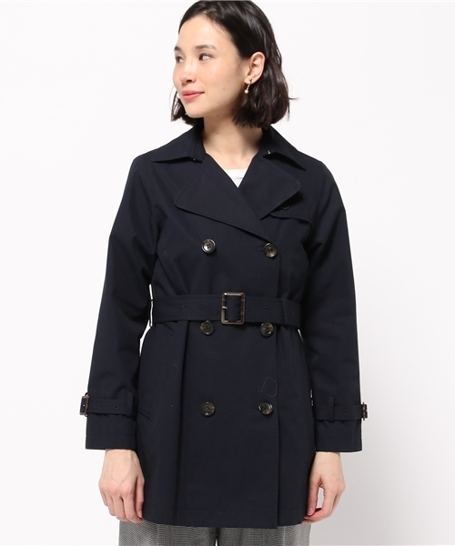 liflattie ships（リフラティ シップス）の「liflattie ships:コンパクトギャバ トレンチコート（トレンチコート・レディース・ネイビー/ベージュ/オリーブ・MEDIUM/SMALL）」の13枚目の写真