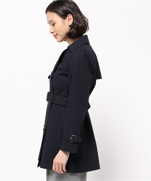 liflattie ships（リフラティ シップス）の「liflattie ships:コンパクトギャバ トレンチコート（トレンチコート・レディース・ネイビー/ベージュ/オリーブ・MEDIUM/SMALL）」の6枚目の写真