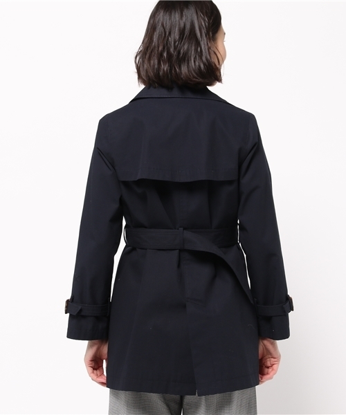 liflattie ships（リフラティ シップス）の「liflattie ships:コンパクトギャバ トレンチコート（トレンチコート・レディース・ネイビー/ベージュ/オリーブ・MEDIUM/SMALL）」の7枚目の写真