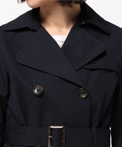 liflattie ships（リフラティ シップス）の「liflattie ships:コンパクトギャバ トレンチコート（トレンチコート・レディース・ネイビー/ベージュ/オリーブ・MEDIUM/SMALL）」の8枚目の写真