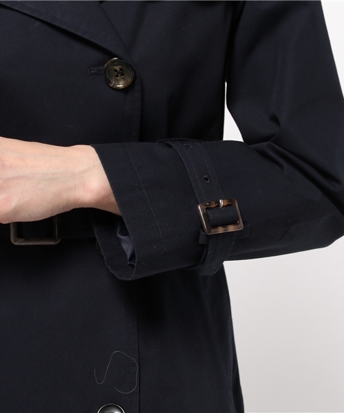 liflattie ships（リフラティ シップス）の「liflattie ships:コンパクトギャバ トレンチコート（トレンチコート・レディース・ネイビー/ベージュ/オリーブ・MEDIUM/SMALL）」の9枚目の写真