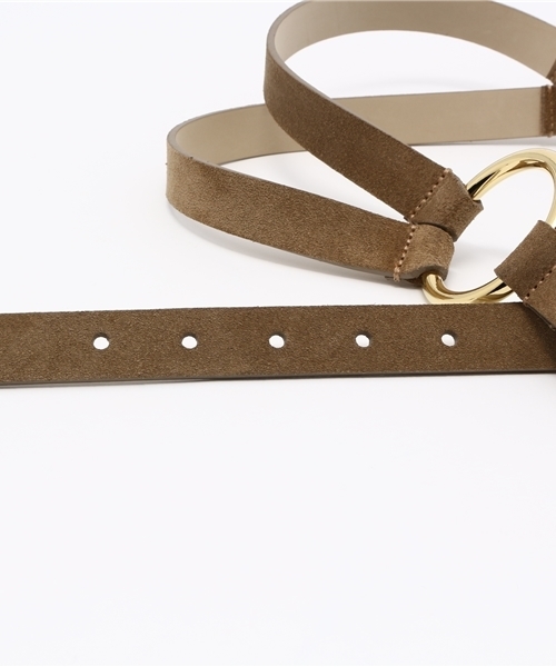 FIGARO Paris（フィガロパリ）の「ARRON スウェード マルバックル ベルト（ベルト・レディース・ベージュ・80）」の5枚目の写真