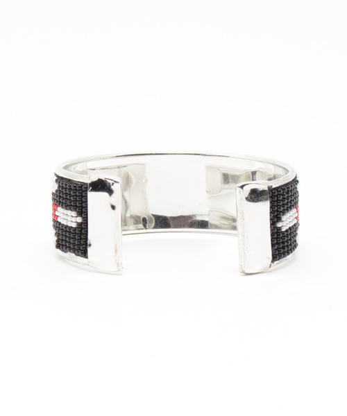 RAGEBLUE（レイジブルー）の「ビーズバングル/722264（ブレスレット・メンズ・レッド/ブラック/ライトブルー・FREE）」の5枚目の写真