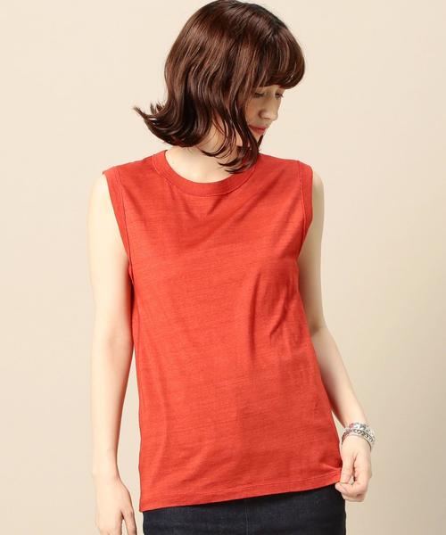 BEAUTY&YOUTH UNITED ARROWS（ビューティーアンドユースユナイテッドアローズ）の「BY ヴィンテージライクノースリーブ◆（Tシャツ/カットソー・レディース・ホワイト/ブラック/レッド/マスタード/ライトブルー・FREE）」の5枚目の写真